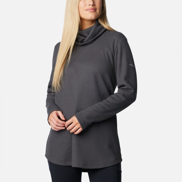 Women's Columbia Holly Hideaway™ Waffle Cowl Neck Pullover - Picture 5 of 8